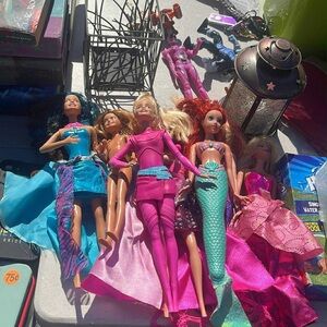 Fashion Doll Set with Pink and Blue Outfits